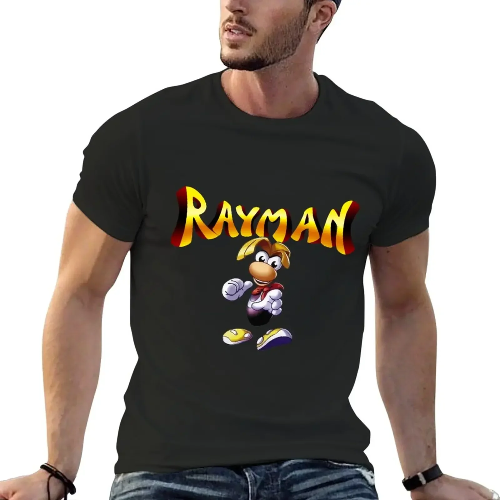 plus sizes mens workout shirts Rayman T-Shirt aesthetic clothes  harajuku  oversized t shirt  streetwear