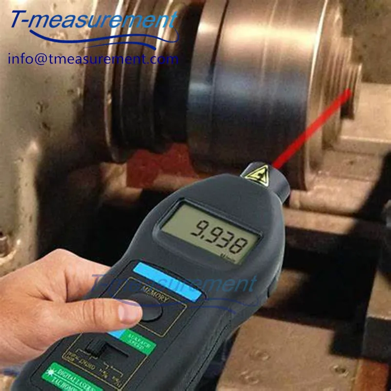 DT-2236 2in1 مقياس سرعة الدوران الرقمي والاتصال وغير المتصل / صورة / مع قدم وم / دقيقة RPM تتراوح تلقائية