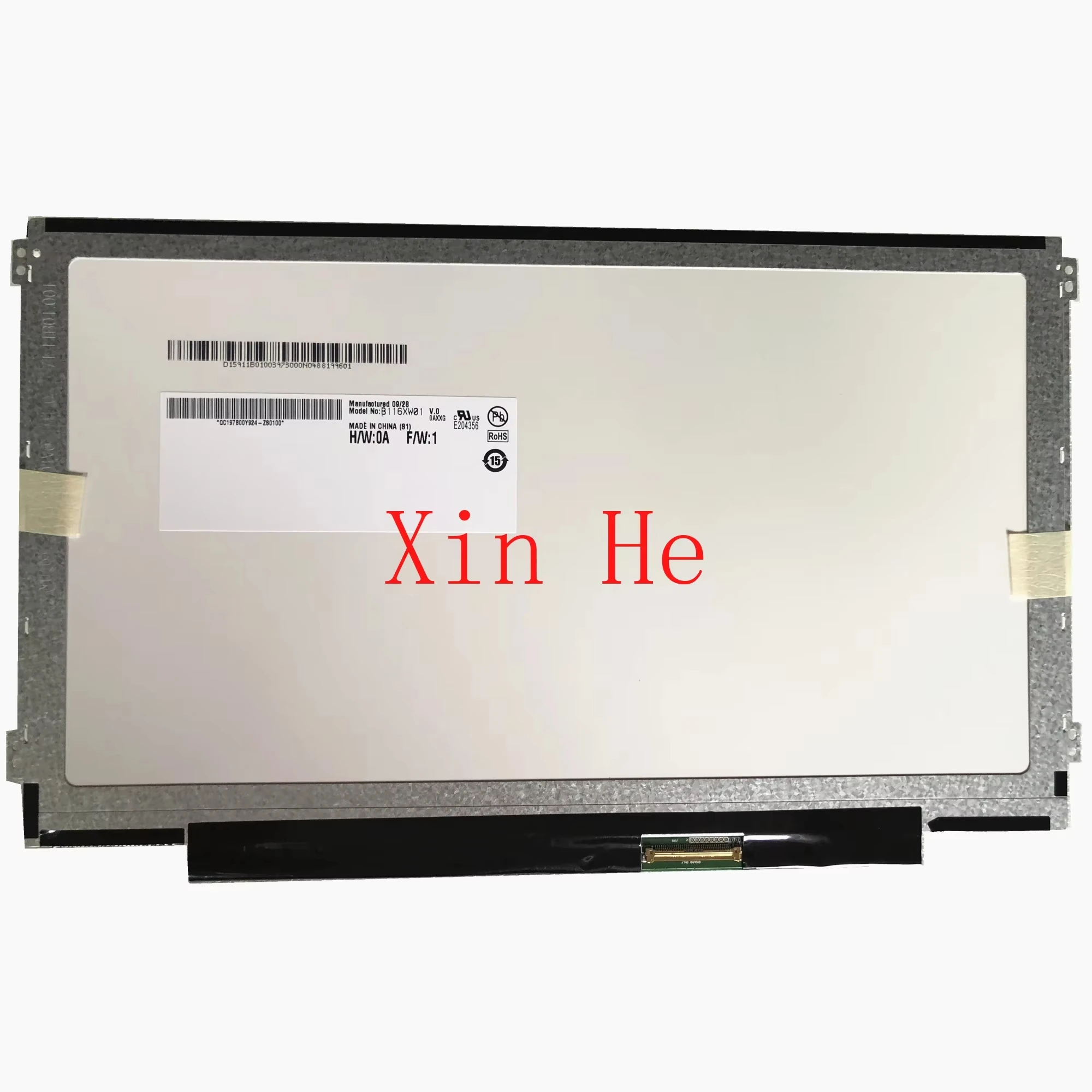 B116XW01 V.0 N116B6-L04 LB1 N116BGE-L41 LP116WH2-TLN1 LTN116AT04 LTN116AT07 11.6'' Laptop LCD Screen 1366*768 LVDS 40 Pins