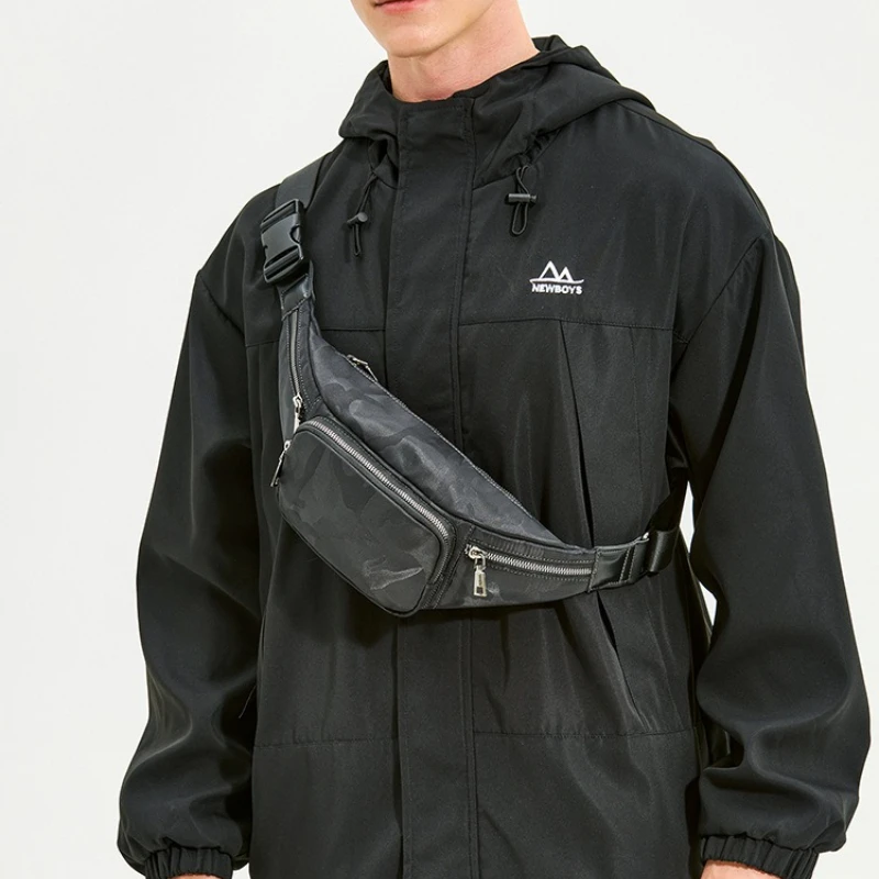 

Crossbody Chest Bag for Men 2025 Oxford Cloth Man Belt Pouch Male Shoulder Waist Pack Hip Sack Fashion Student Husband Murse