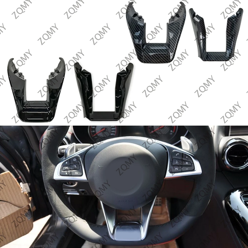 

For Mercedes Benz AMG W117 W205 W213 W218 W222 X253 CLA CLS GLA GLC GLE C63 for AMG Style Car Steering Wheel Lower Cover Trim