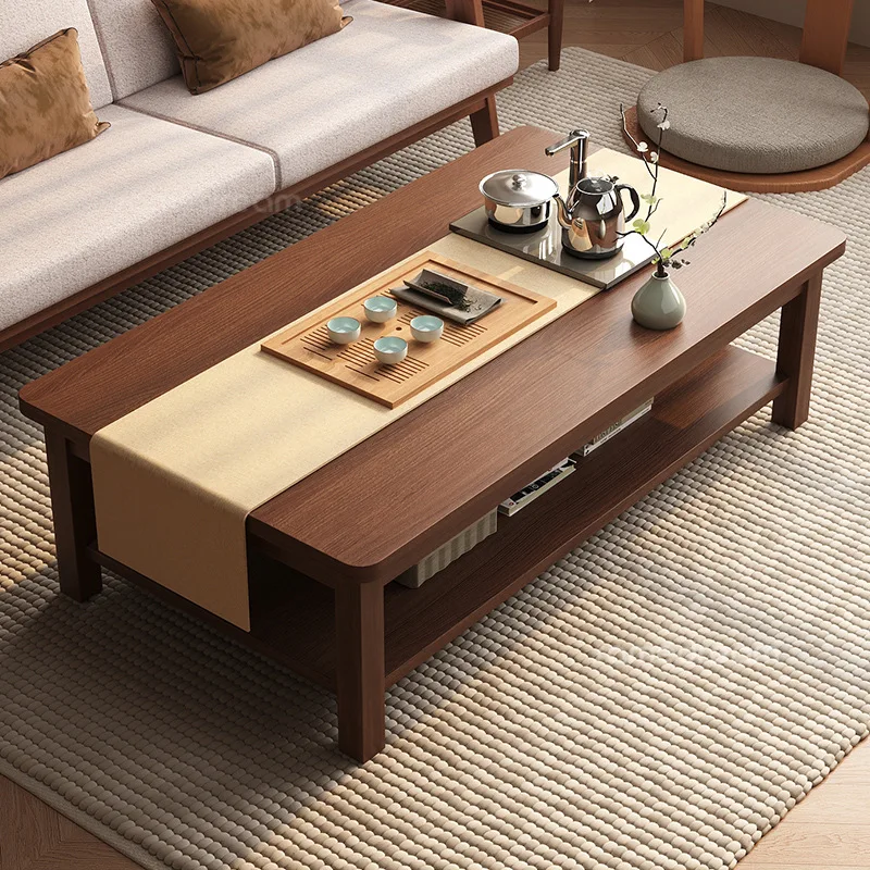AOLIVIYA Tea Coffee Table Nightstand Storage Rack Sofa Corner Side End Stand Solid Wood 2026 Office Reception Home