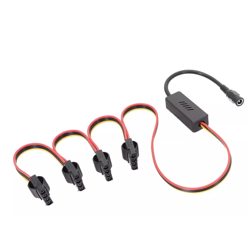 12VDC5525 to SATA IDE external power supply module cable for NAS industrial computer 12V to 5V step-down board power line