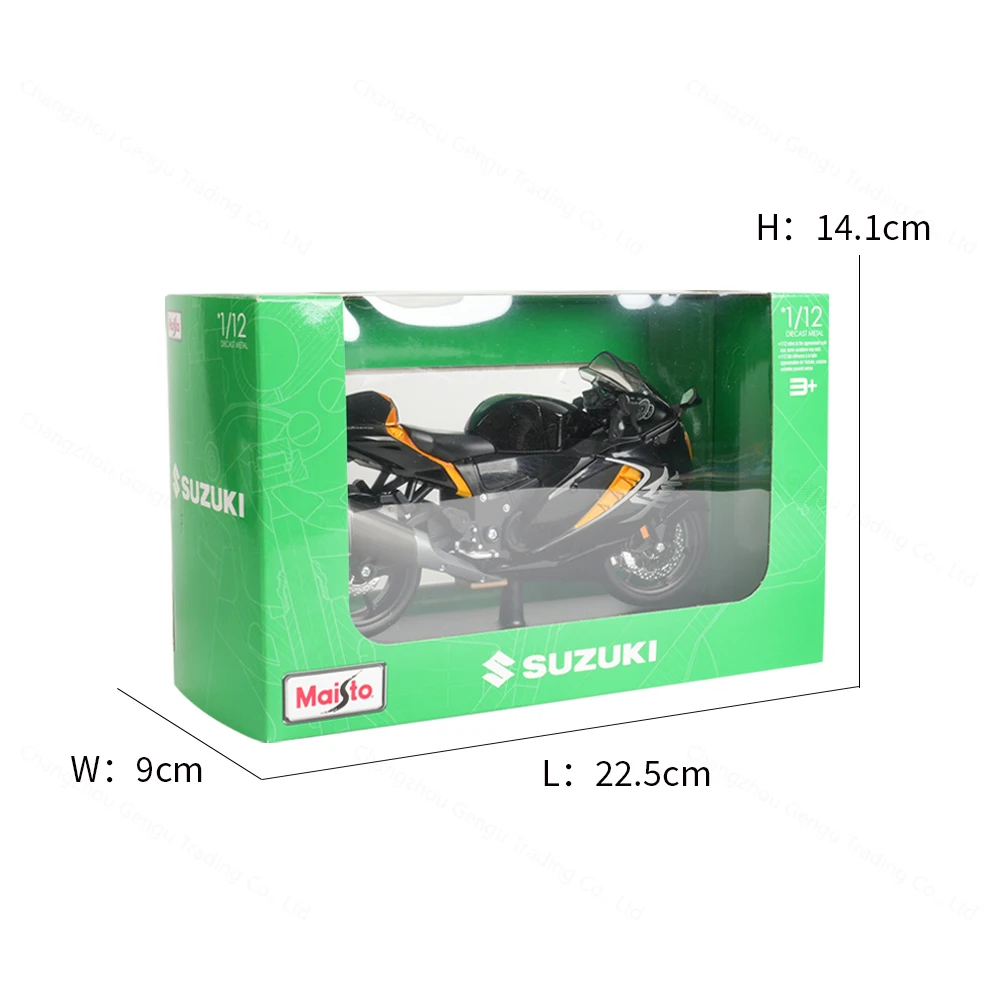 Maisto 1:12 Suzuki Hayabusa 2022 Die Cast Vehicles Collectible Hobbies Motorcycle Model Toys