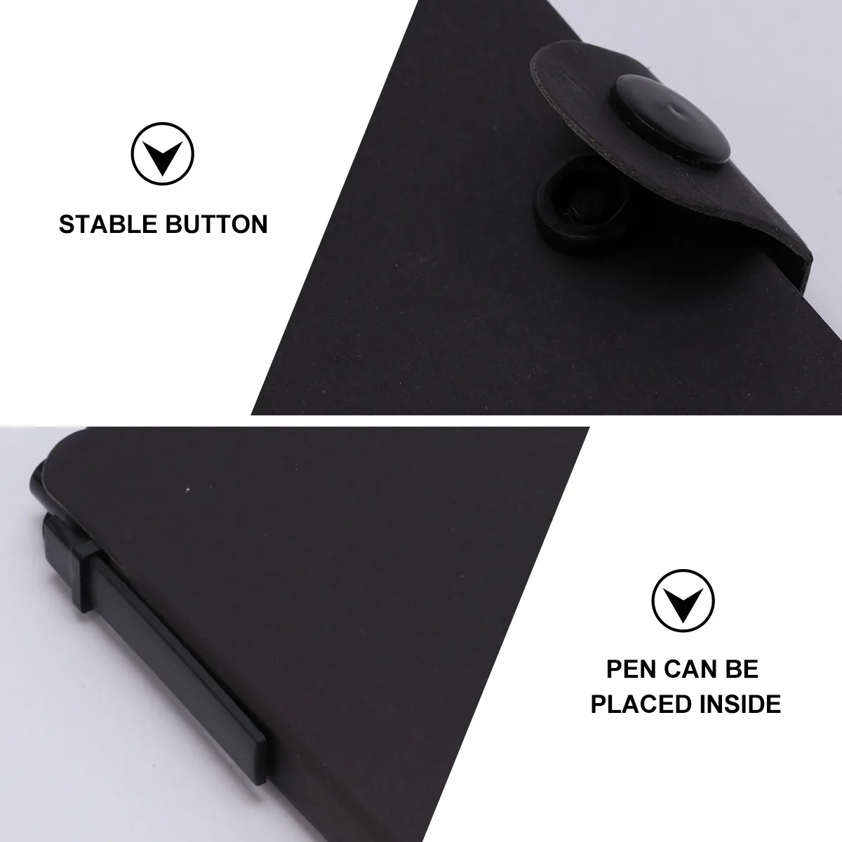 1Set Sticky Memo Notebook Kraftpaper Cover Self-Stick Notes Index Tabs Flags Portable Notepad for Notes Messages Daily Use