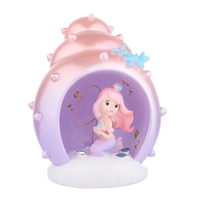 素敵な漫画ナイトライトマーメイドスターライト女の子の寝室の装飾ランプ