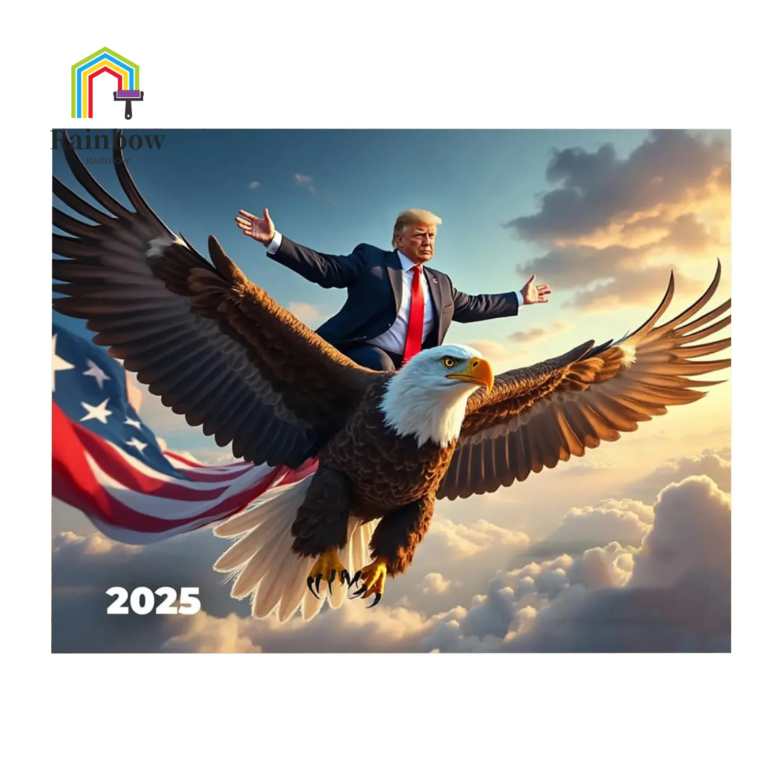 2025 Presidential Wall Calendar – Presidential Design, Monthly Calendar Featuring Stunning Images, Perfect For MAGA Supporters,