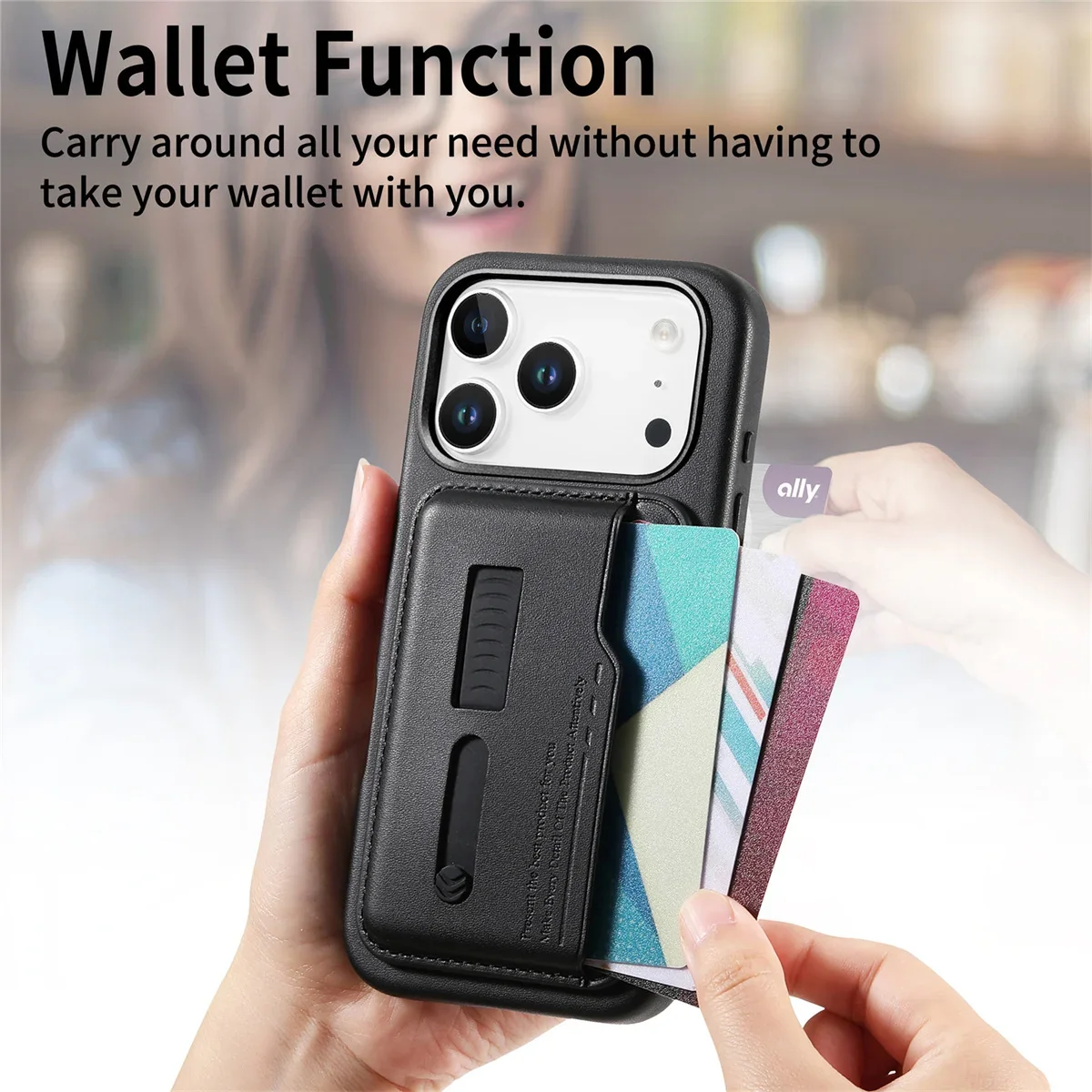 For Magsafe Magnetic Leather Wallet Luxury Phone Case for IPhone 17 Air 16E 16 15 14 13 12 Pro Max Card Holder Bag Purse Cover