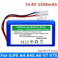 100%New Original 14.8V 9800mAh li ion Rechargeable Battery For ILIFE A4 A4s V7s A6 V7s plus Robot Vacuum Cleaner iLife battery