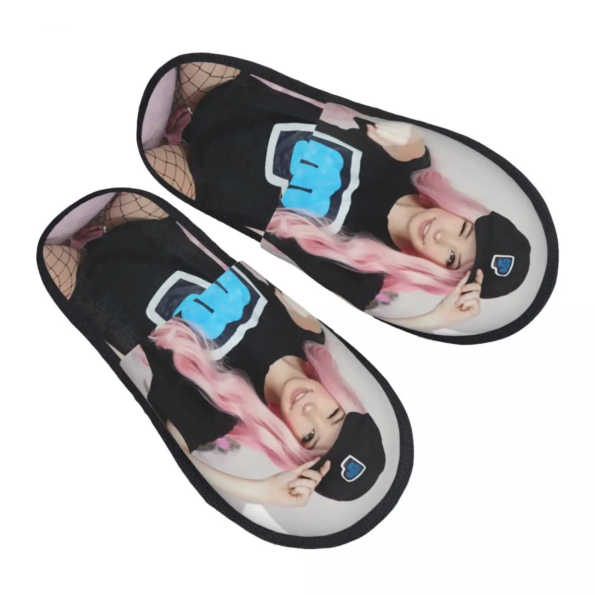 

Belle Delphine Onlyfans Exclusive Guest Slippers for Spa Women Custom Print Pewds Brofist House Slipper