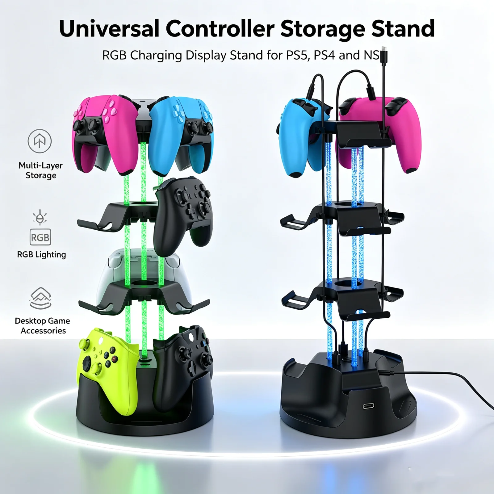 Controller Charging Stand - Universal Controller Storage Stand for Switch