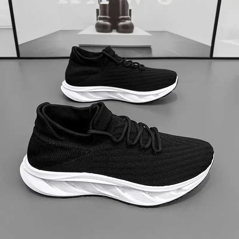 

Мужские ботинки на толстом тонком каблуке, высокие кроссовки для активного отдыха, модные спортивные ботинки Botasmujer, оригинальный бренд