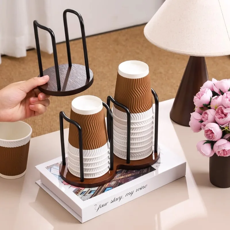 جديد القدح عرض موقف منظم منزلي فاخر المتاح كوب تخزين حامل أكواب شاي الماء موزع رف الرف مع عصا أطول