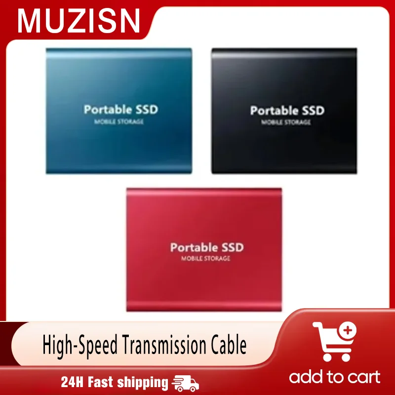 

External Hard Drive Portable SSD 16TB External Solid State Drive USB 3.0 Type C Hard Disk High Speed Storage for PC Phone 16 15