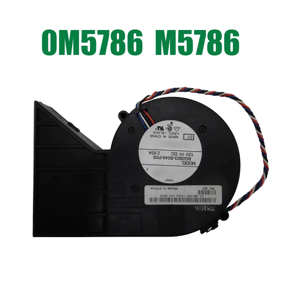 For DELL For Optiplex GX280 SFF BG093-B049-P0S 0M5786 M5786 0T2607 T2607 DC12V 2.65A 4PIN Used Cooling Fan