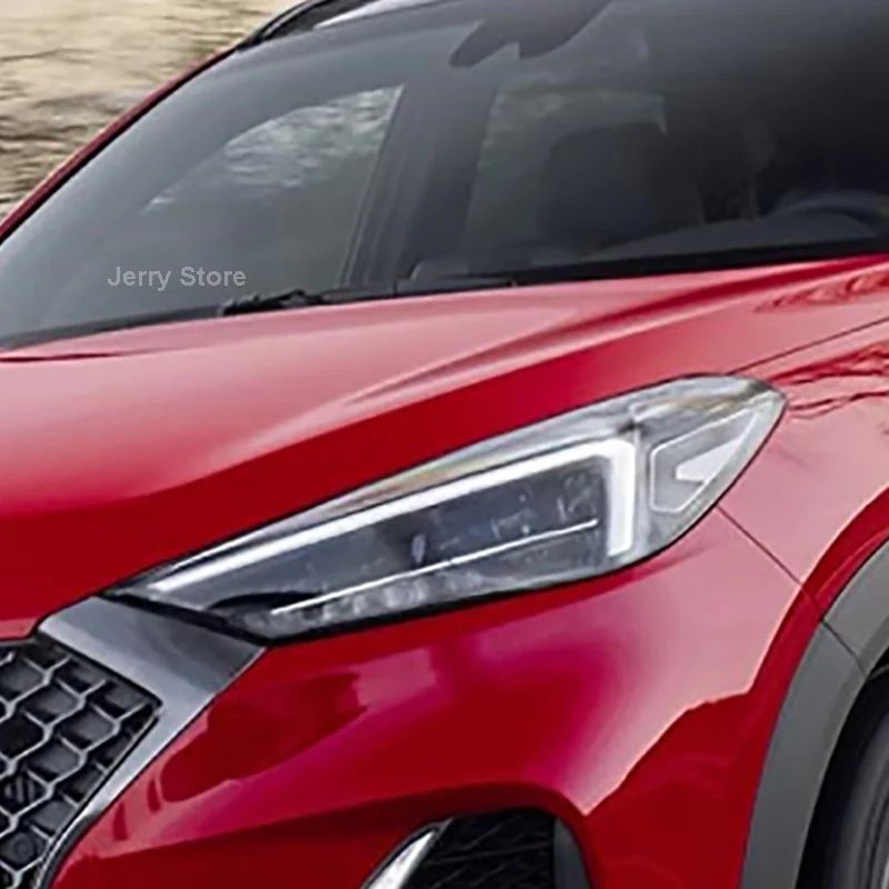 

For Hyundai Tucson 2017-2020 Car Headlight Protective Film Headlamp Smoked Black Tint Anti-Scratch Protective Film TPU Stickers