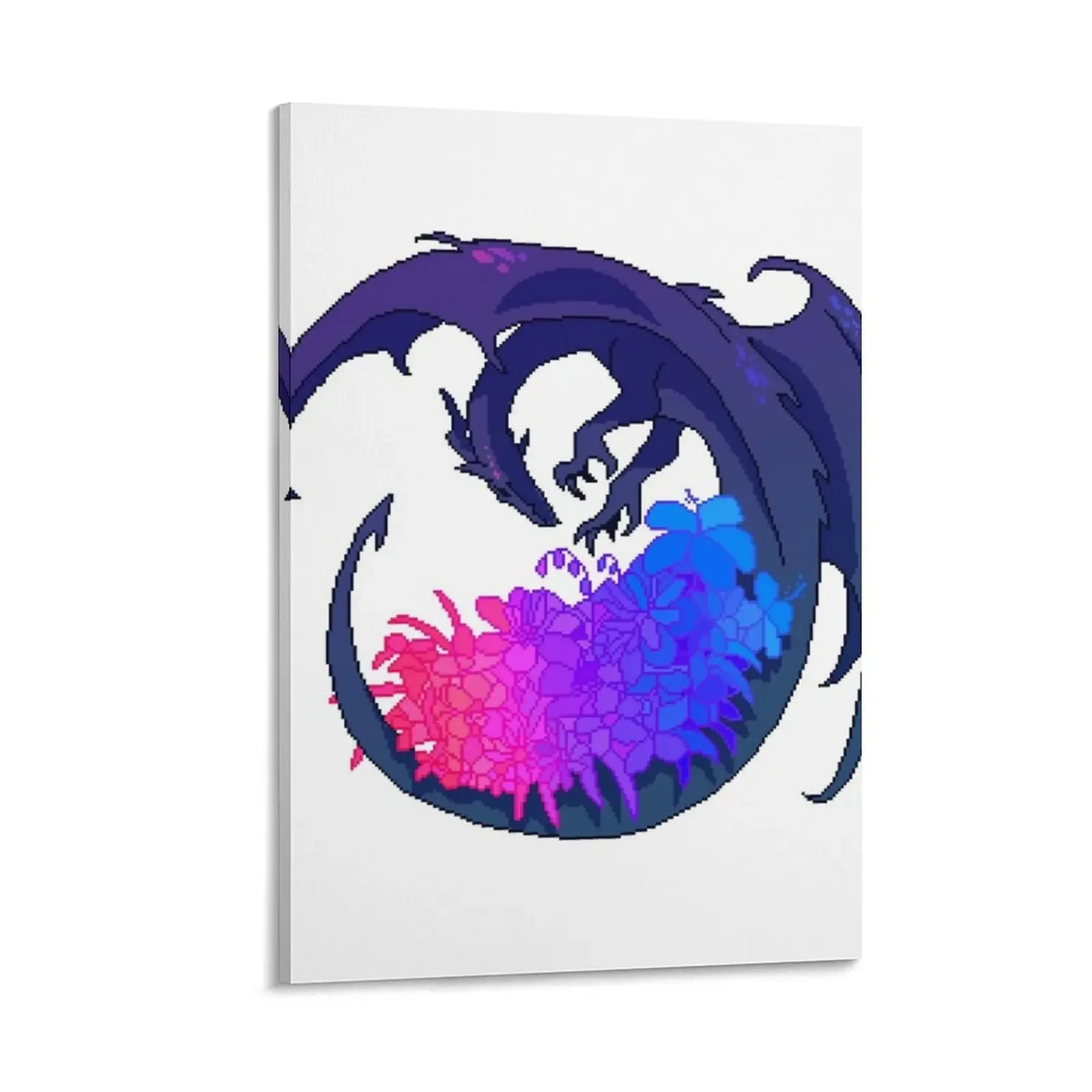 

Bisexual Flag LGBT Pride Dragon (Requested) Canvas Painting Home decoration vintage home decor bedrooms decor anime poster