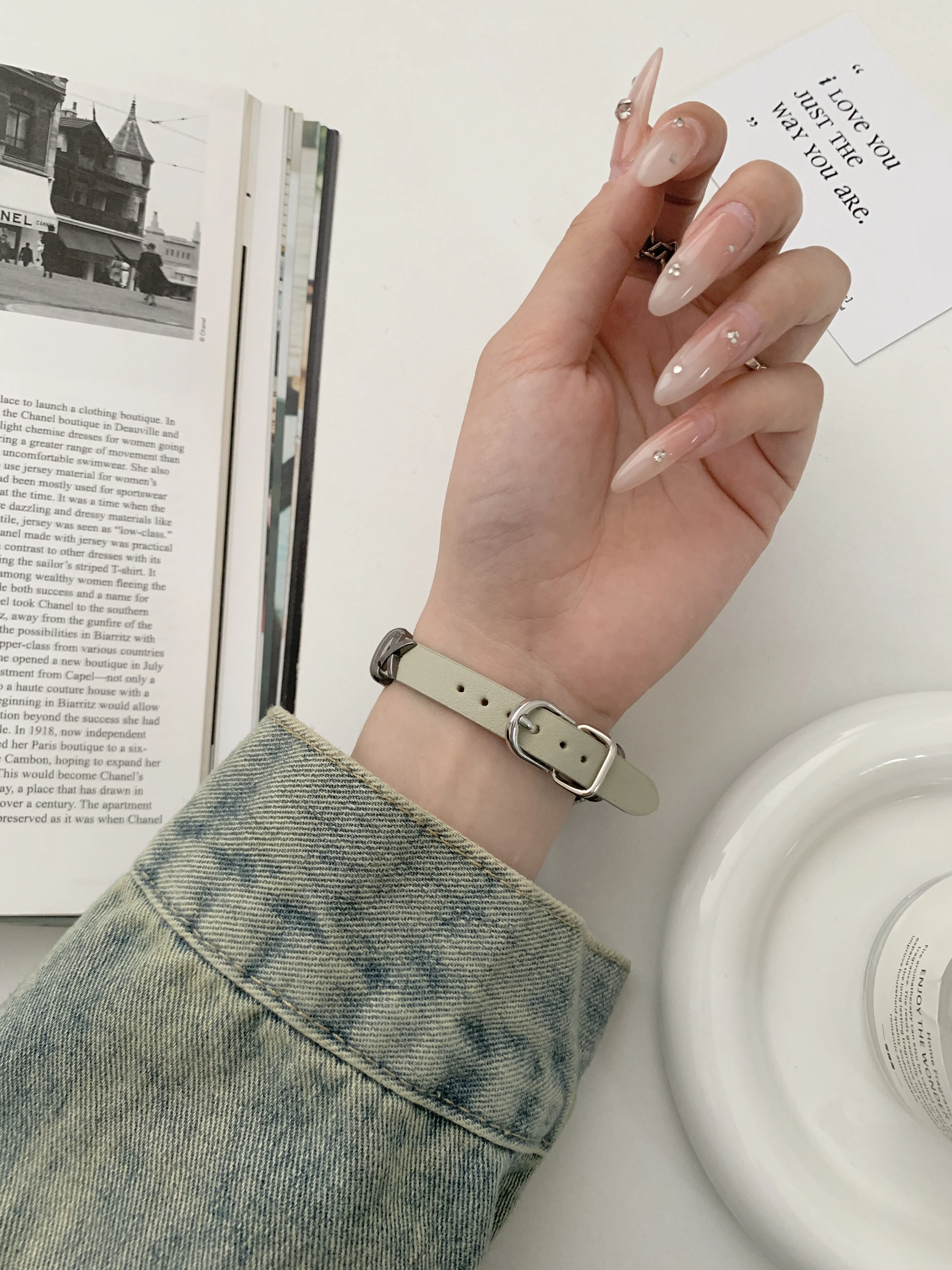 حزام نمط فاسق لساعة أبل ، مصنوعة من سلسلة معدنية قديمة للنساء ، سوار المعصم الموضة ل iWatch ، سامسونج 38 ، 40 مللي متر ، 41 مللي متر ، 42 مللي متر ، 44 مللي متر ، 45 مللي متر ، 49 مللي متر