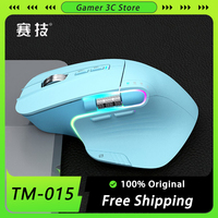 Cimetech TM-015 Mouse Bluetooth Wireless 3Mode Mouse Lightweight RGB Backlight Game Office Mice Laptop Custom Gamer Accessories