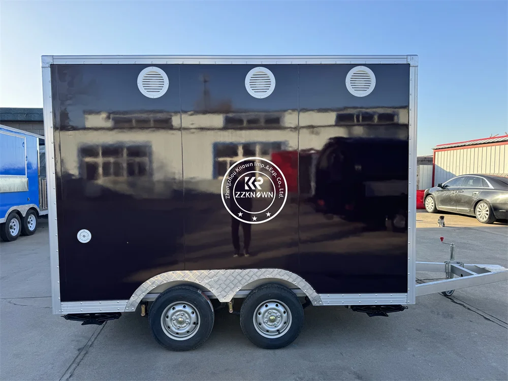 2025 móvel rua pizza taco comida reboque café sorvete caminhão de comida rápida fritadeira concessão catering reboque para venda