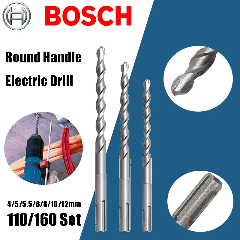 BOSCH SDS Plus-1 Drill Bit Durable Anti Slip Design Drilling Concrete Excavate Power Tool Accessories