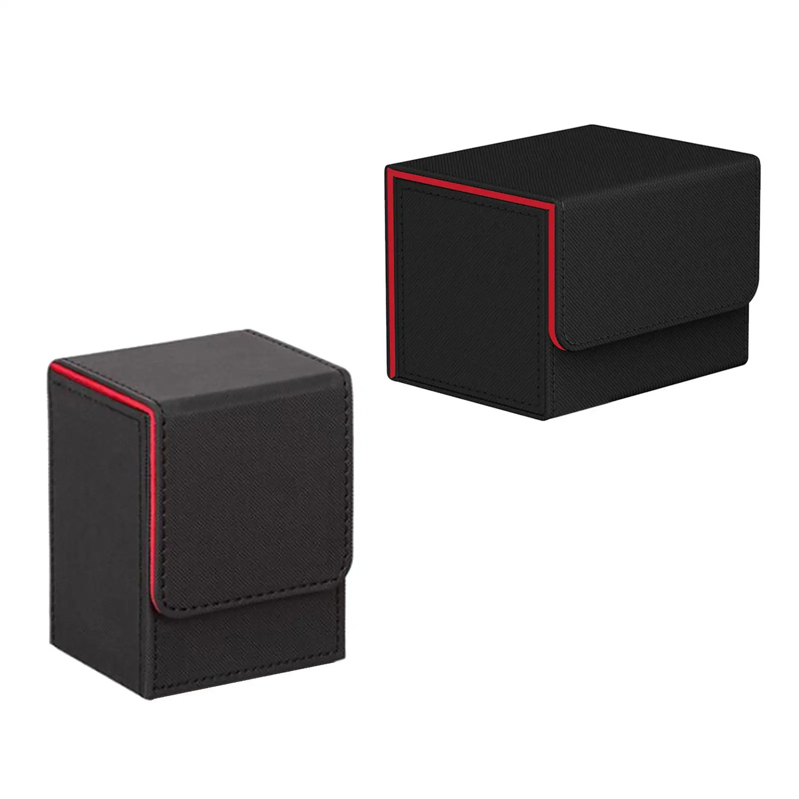 PU Material Card Organizer Storage Case Secure Closure Box for Trading Card Collection and Kid Hobbies