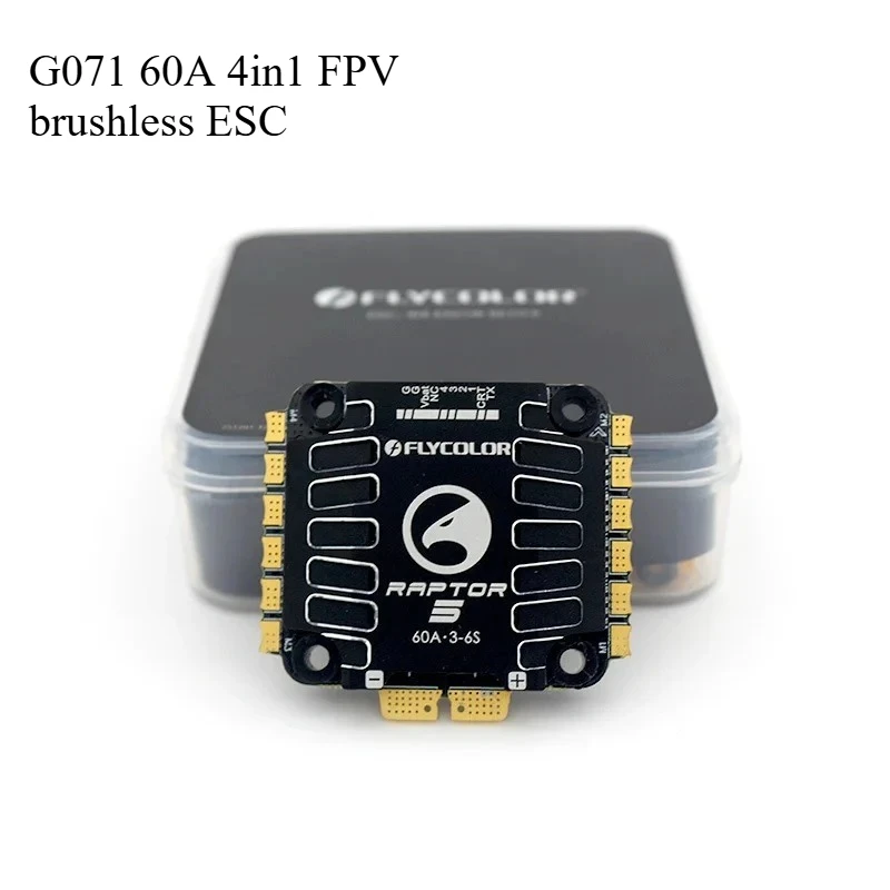 

1pcs Raptor5 4in1 ESC 60A G701 V5 PWM 128K 3-6S 30X30mm for FPV Drone Freestyle Flight Controller Stack DIY Parts