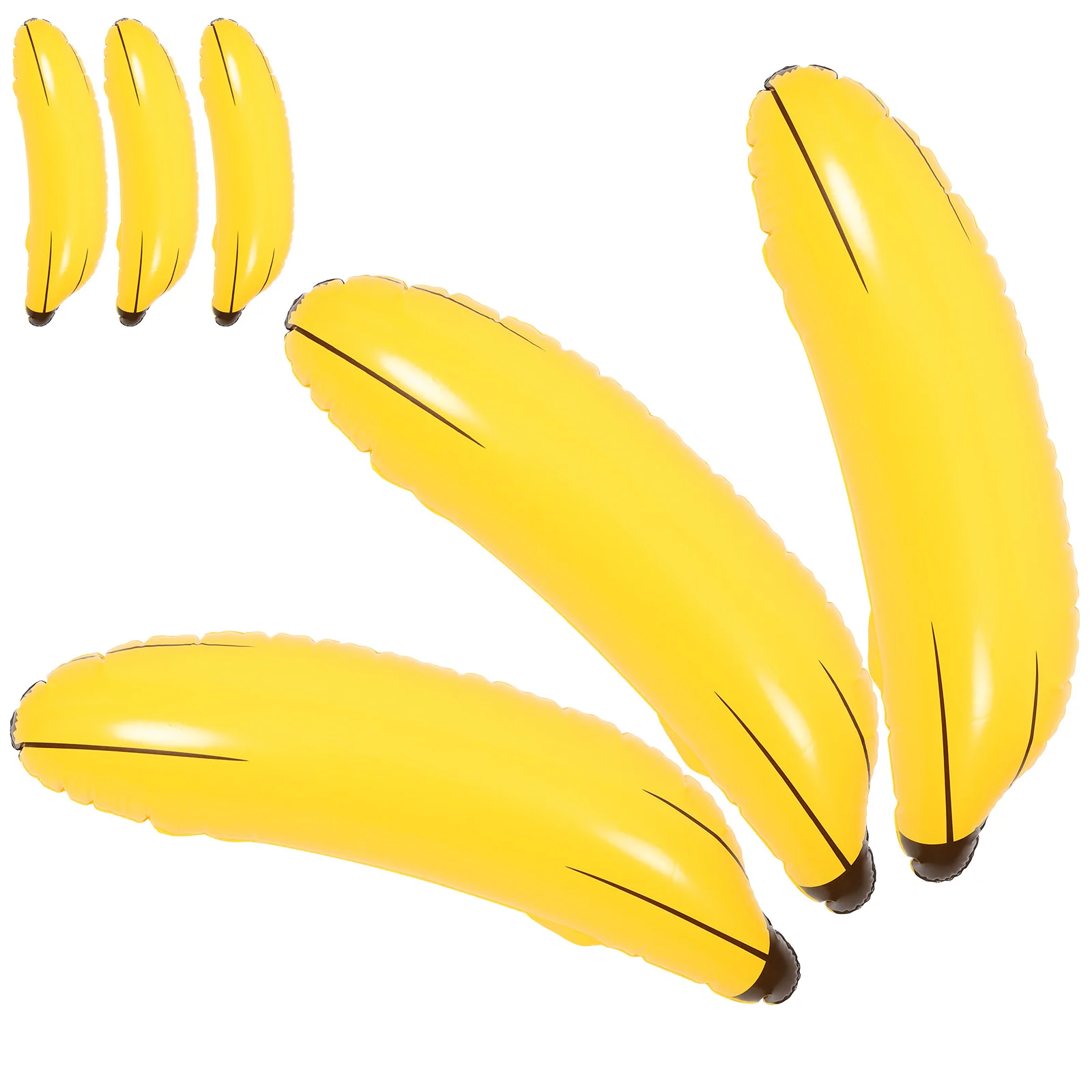 

6 Pcs Inflatable Banana Props Float Toy Plaything Kids Toys Manual Creative Model Pvc Child