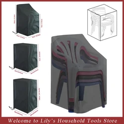 1PC Stacked Chair Dust Cover Storage Bag Outdoor Garden Furniture Protector High Quality Waterproof Dustproof Chair Organizer