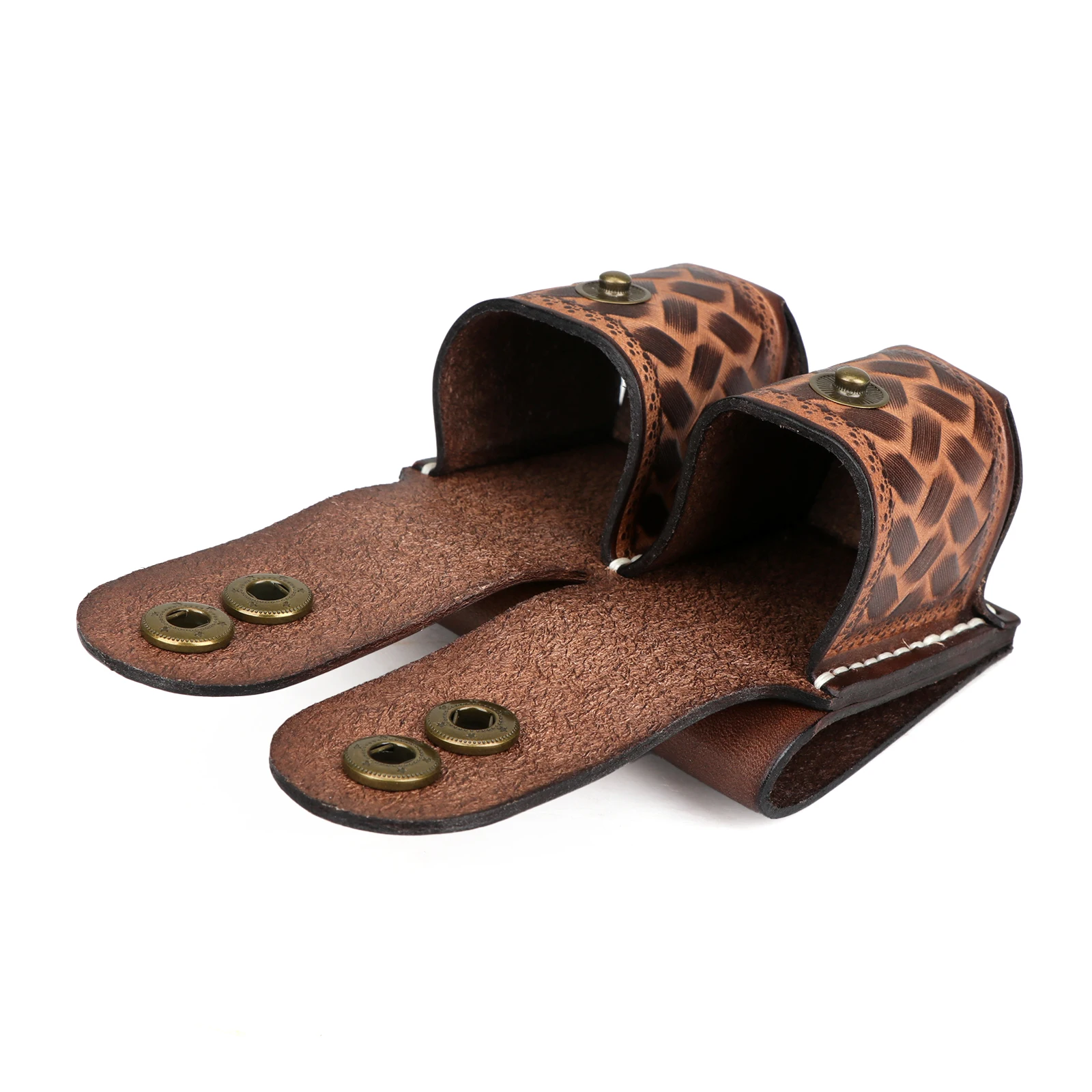 

Tourbon Hunting Double Speed Loader Pouch Shooting Speedloader Case Leather Universal Speedloader Holder Fits .38 /.357