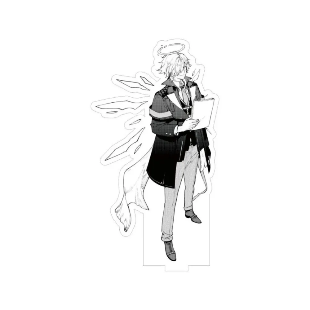 Game Arknights Black and White Acrylic Standee Figure Ines Ho'olheyak Standing Sign Model Plaque Exquisite Keychain Decoration
