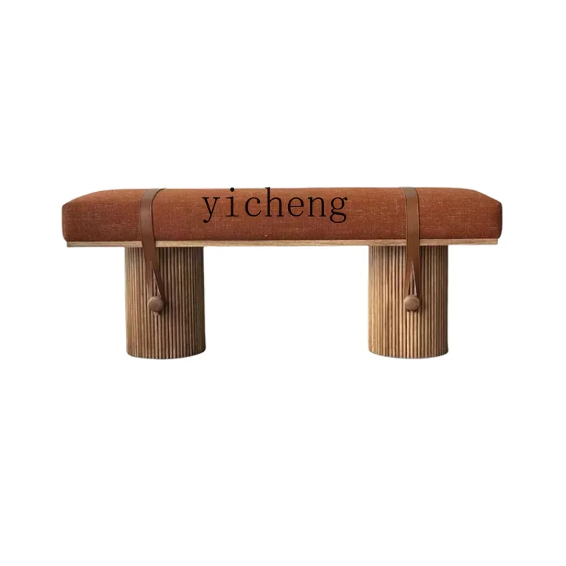 

Household Master Bedroom Solid Wood Bed End Stool Sofa Long Stool Cloakroom Shoe Changing Stool