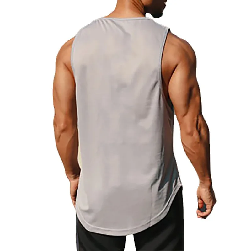 Palestra Running Sport canotte uomo Mesh Quick Dry Bodybuilding camicia senza maniche canottiere Fitness basket Sportswear Muscle Vest