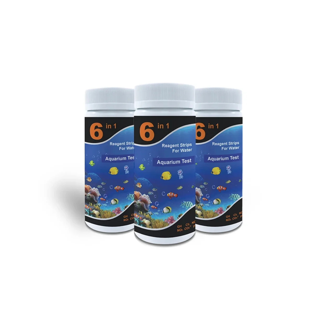 

Water test strips with 6 parameters test aquarium water quality