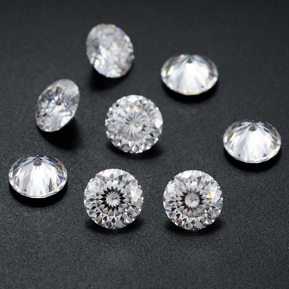 Real 0.5-3ct D Color VVS1 Bird's Nest Cut Moissanite Loose Stone Gra Russian Cut Lab-Created Moissanite Bead Pass Diamond Tester