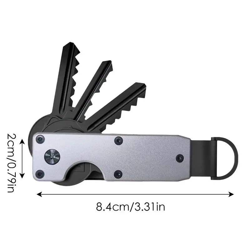 Key Organizer For Men Smart Keychain Innovative Keyholder Metal Compact Key Organizer And Holder Folding Pocket Key Holder Key