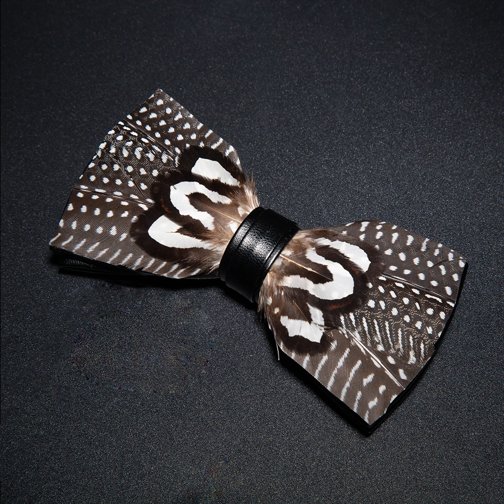 JEMYGINS Neue Design männer Hochzeit Fliege Mode Handgemachte Feder BowTie Geschenk für Geburtstag Party Männer Fliege Anzug Zubehör – Detail 18