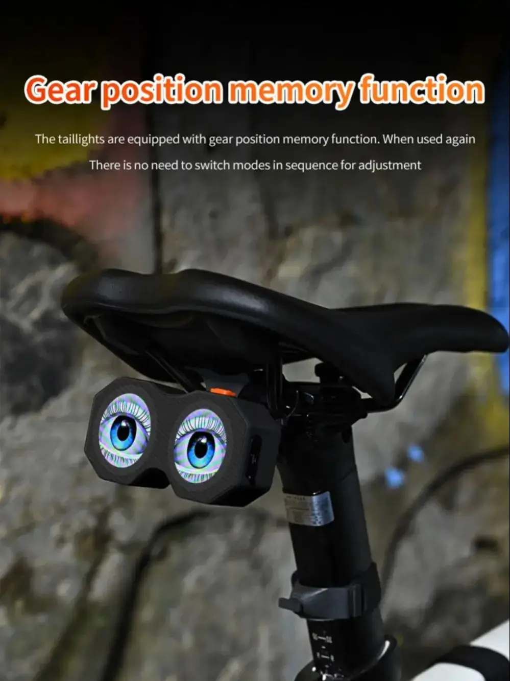 AliExpress KEVANLY Motorcycle Bicycle Rearview Mirror LED Decorative Lights 3D Lens Dynamic RGB Eye Light With APP Control Modified Taillight