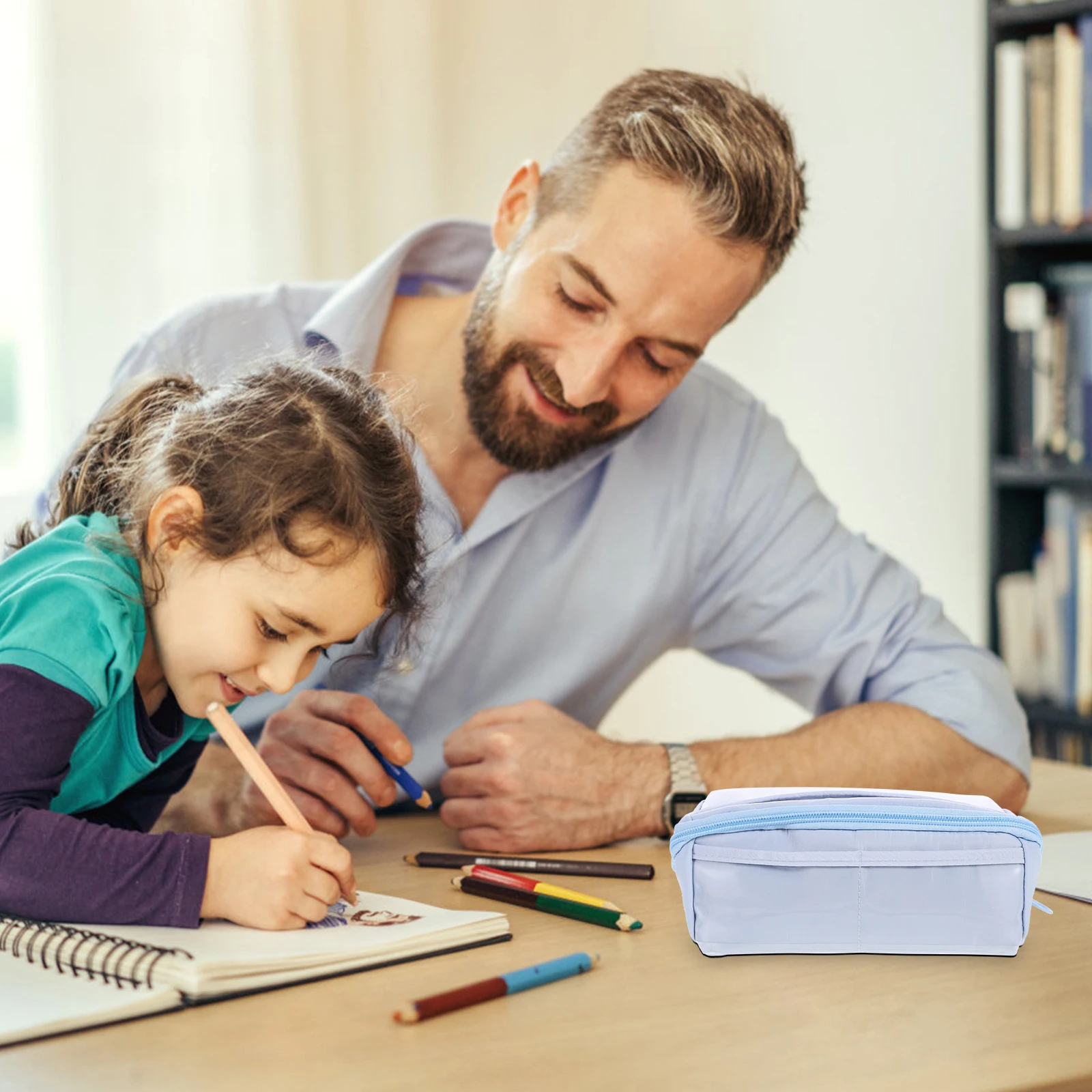 

10 Layers Case Large Capacity Anti-Scratch Stationery Organizer Portable Zipper Pencil Bag For Students Multi-Function Pen