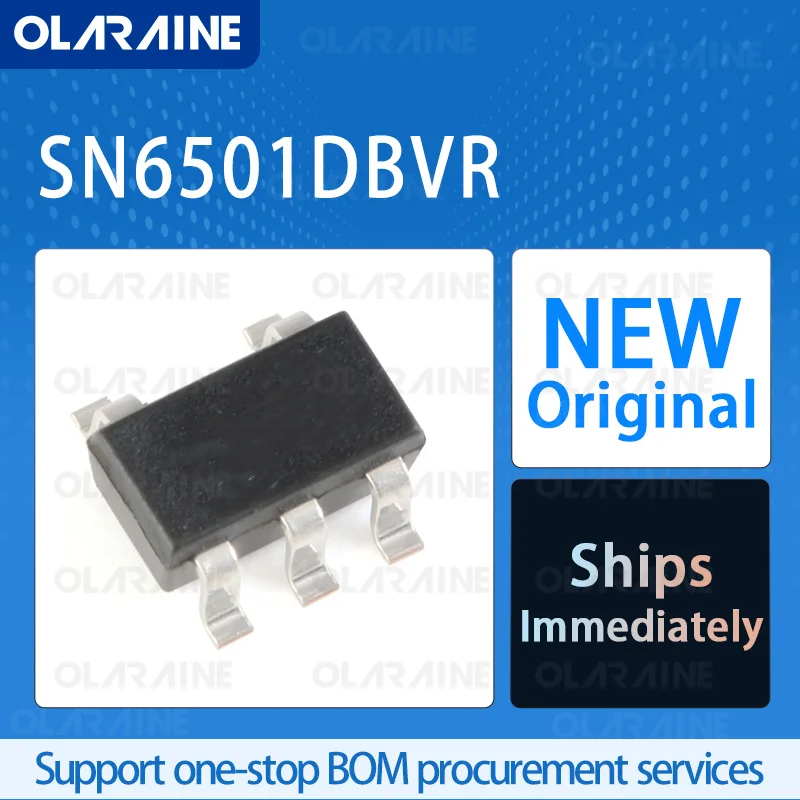 

5/10/100Pcs SN6501DBVR SOT-23-5 original ic chip Professional Power Management (PMIC) RoHS Current 500 mA Voltage 5.5 V