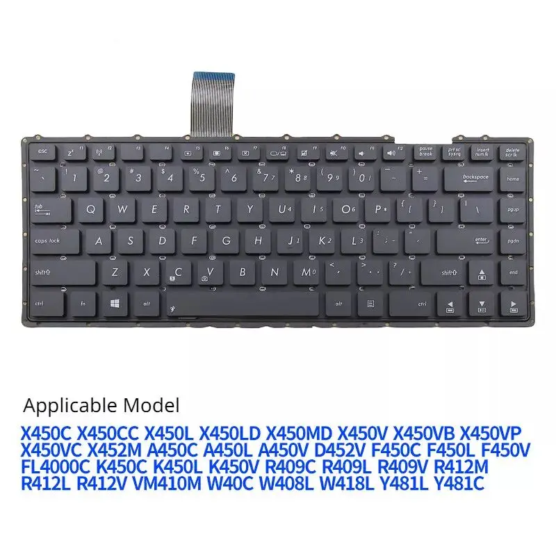 For ASUS x450L F450L k450L Y481C R409V A450L W408L W418L R412M Notebook Keyboard