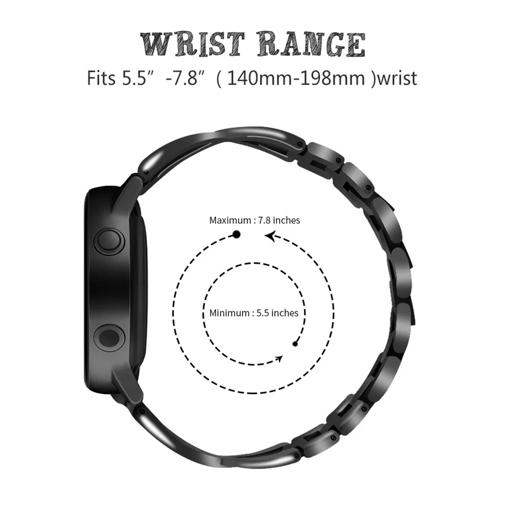 

20mm Rhinestone Inlaid Watch Band Stylish Replacement Strap for Smartwatch of Rhinestones Random