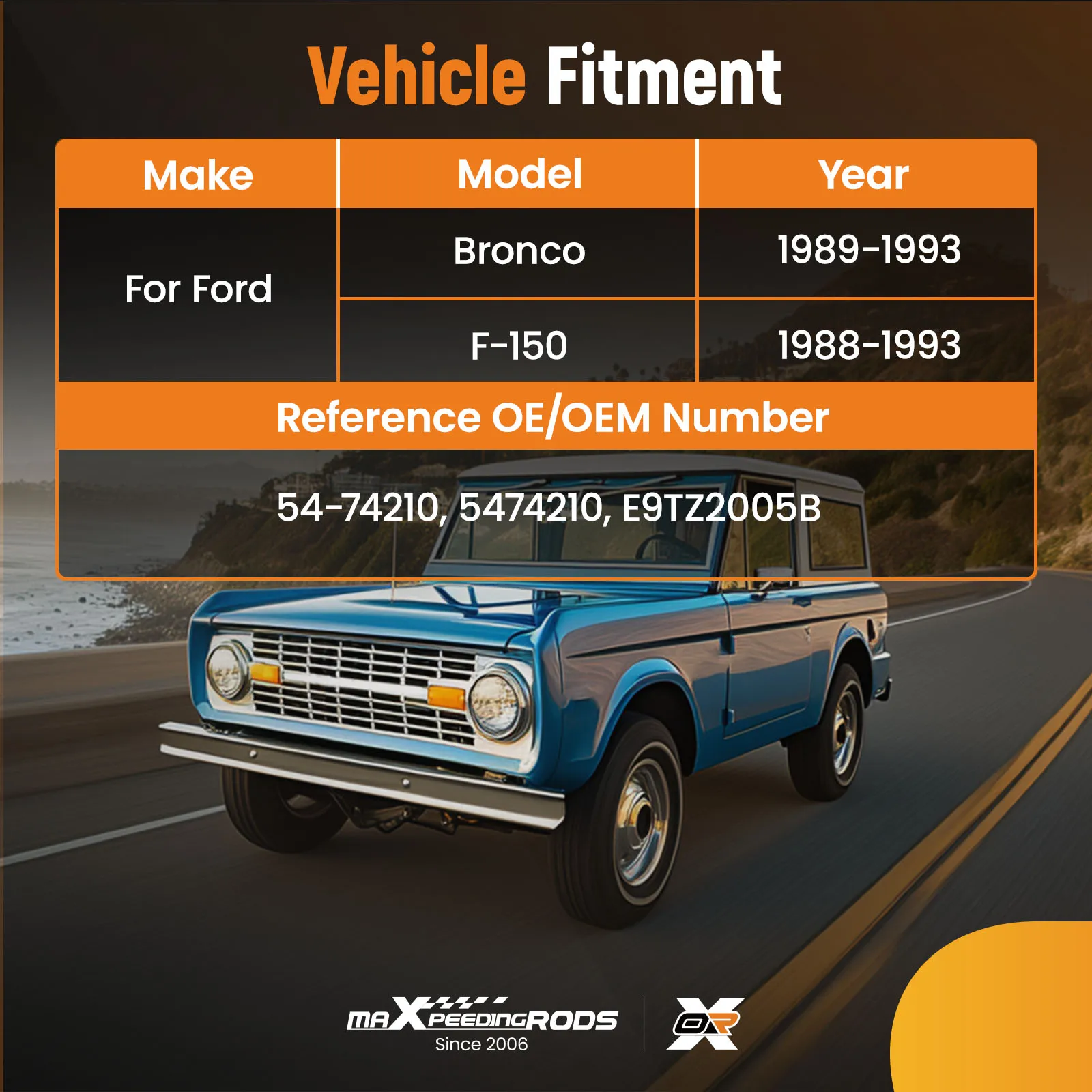 

Вакуумный усилитель тормозов для Ford Bronco F-Series 88-93 E9TZ2005B 5474210