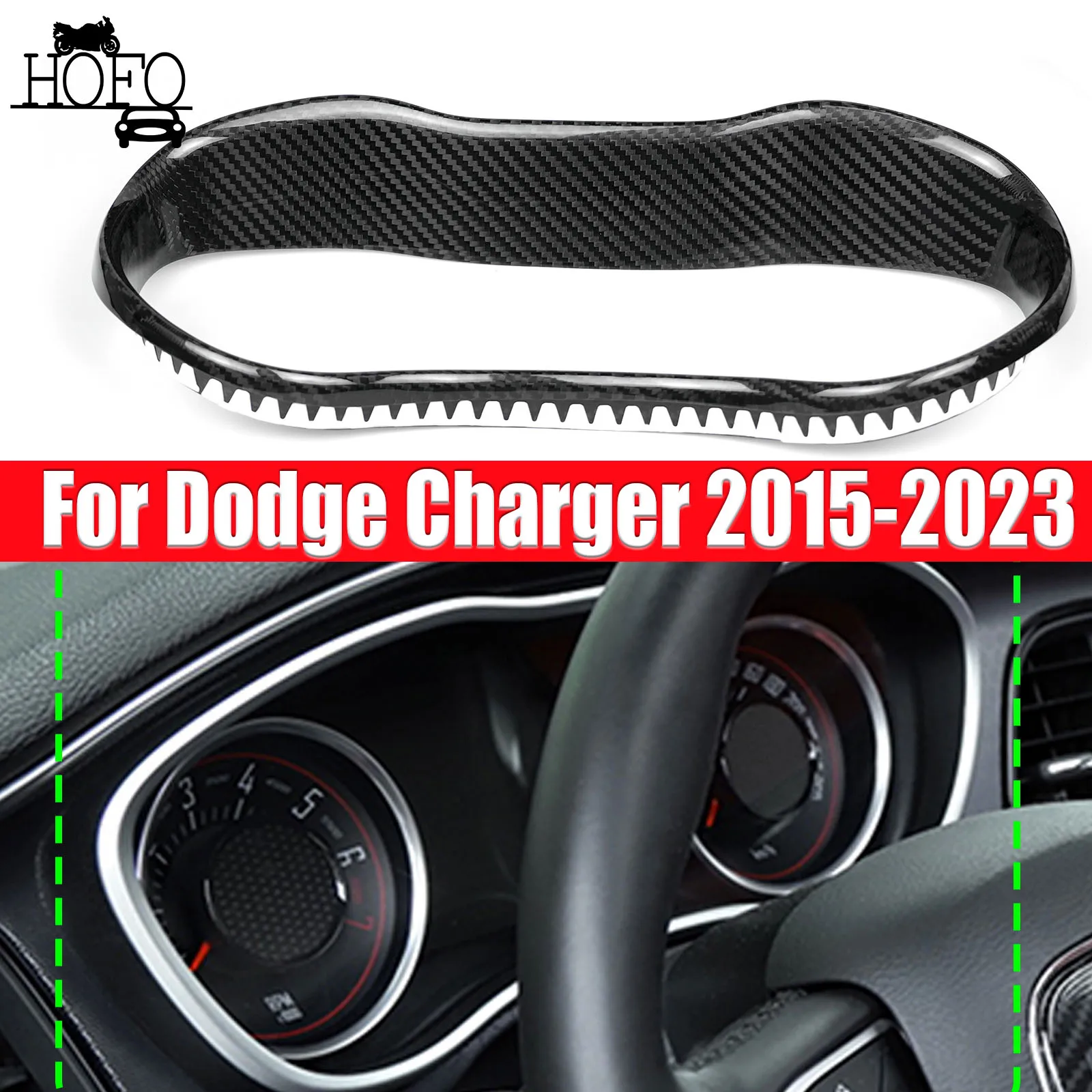 

Instrument Dashboard Frame Cover Trim For Dodge Charger 2015-2023