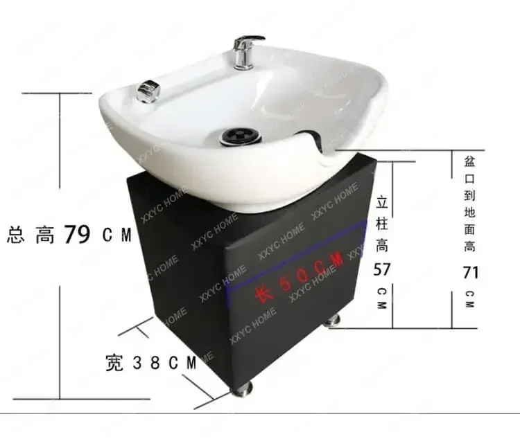 Sitting Ceramic Plastic Shampoo Basin Bed Flush Pool Column Head Spa Shampo Chair Stylist Fumigation Behandelstoel Furniture