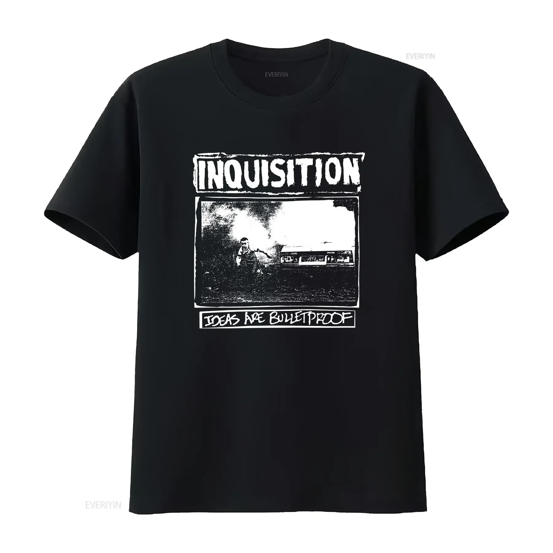 Inquisition Ideas T Shirt Punk Hardcore Strike Anywhere Kid Dynamite Avail vintage Washed homme designer clothes Comfortable
