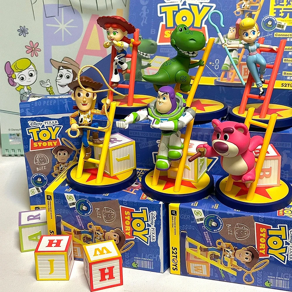 Disney Toy Story Ladder Building Block Series  Blind Box Cute Doll Collection Toy Home Decor Surprise Box Surprise Bag Toy Gifts