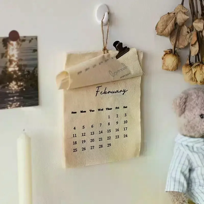 

2026 Canvas Hook style Calendar Calendar High value Style Instagram worthy Decoration High Quality Durable Material