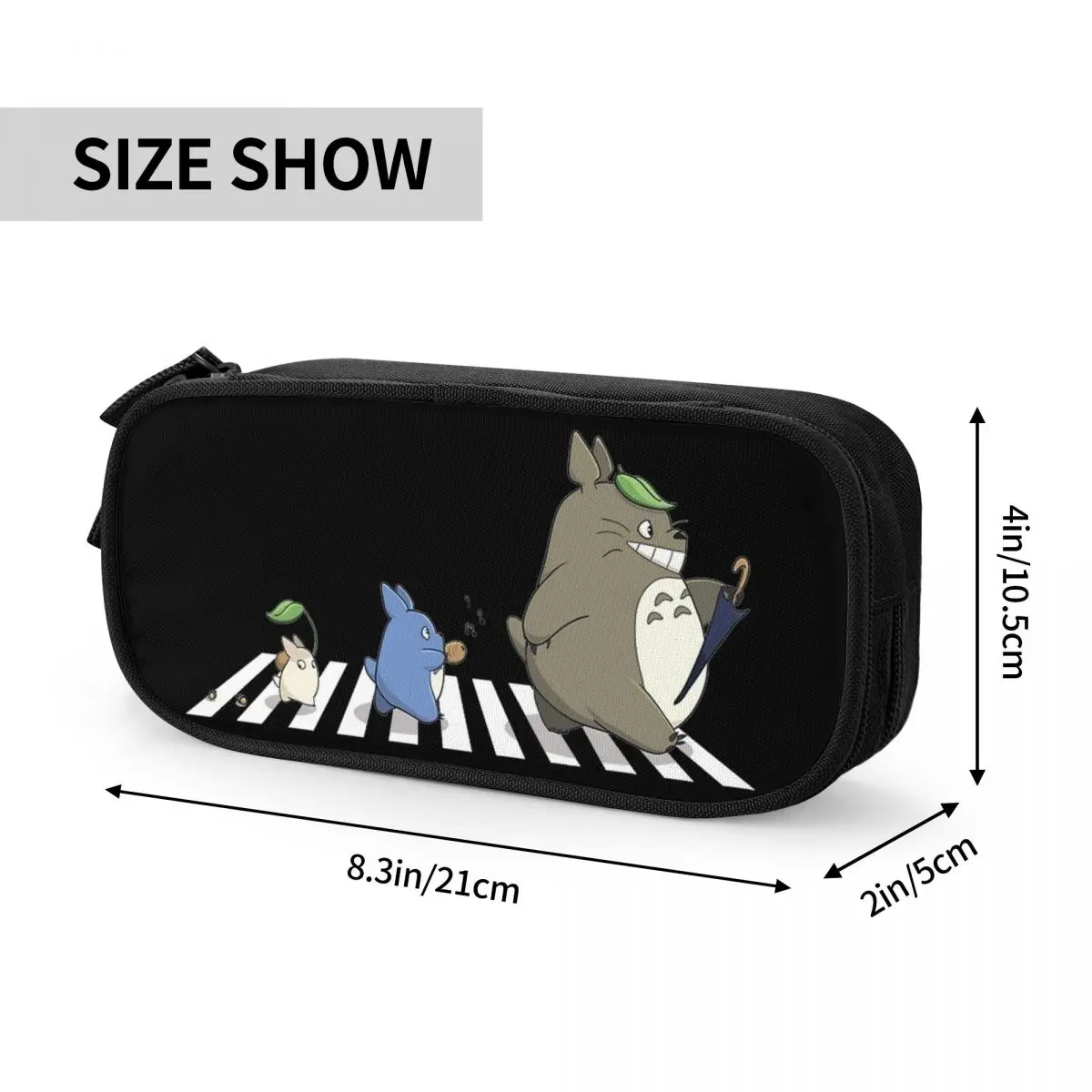 T-Totoroed Pencil Case New Pen Holder Bags Girl Boy Large Storage Students School Gift Pencilcases