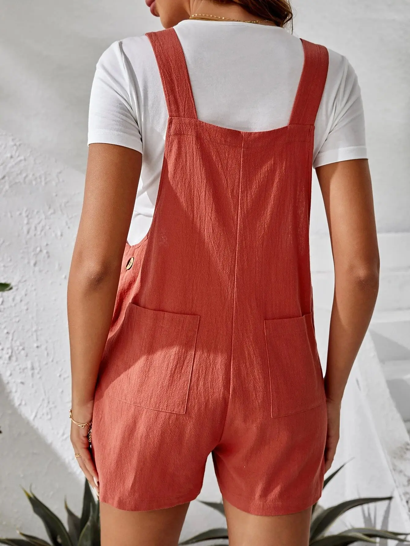 Maternity Cotton Clothes Jumpsuits Plus Size Summer Fashion Pregnant Women Casual Shorts Rompers Solid Color Pregnancy Overalls